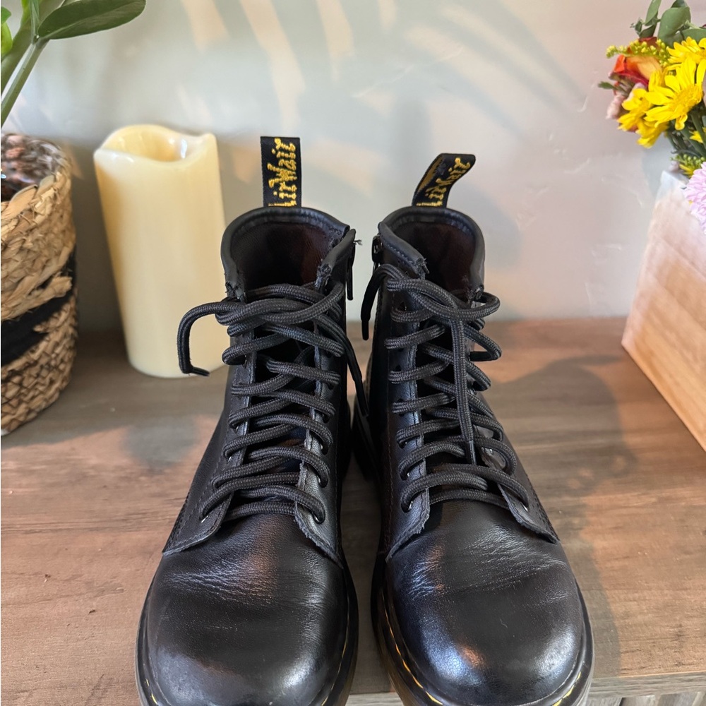Dr. Martens Black Leather Men's Boots